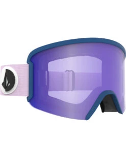 Volcom Garden Party Pink/Slate Blue / Purple Chrome Goggles