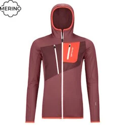 Hoodie ORTOVOX Wms Fleece Grid Hoody