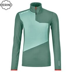 Hoodie ORTOVOX Wms Fleece Light Zip Neck